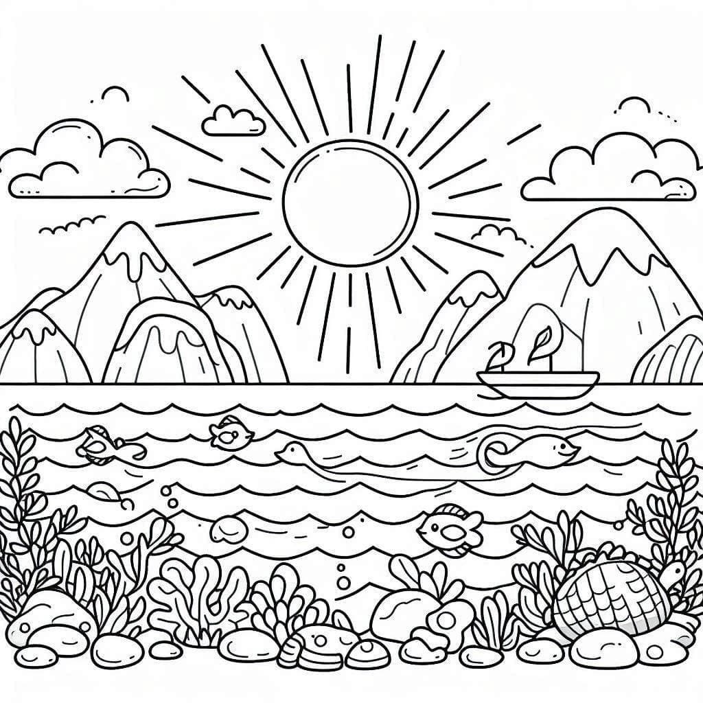 Úžasný Oceán omalovánka