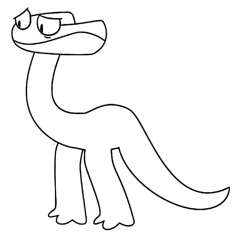 Úžasný Rainbow Friends omalovánka