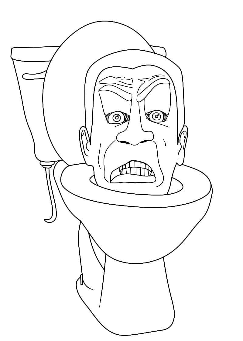 Úžasný Skibidi Toilet omalovánka