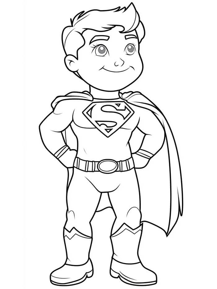 Úžasný Superman omalovánka