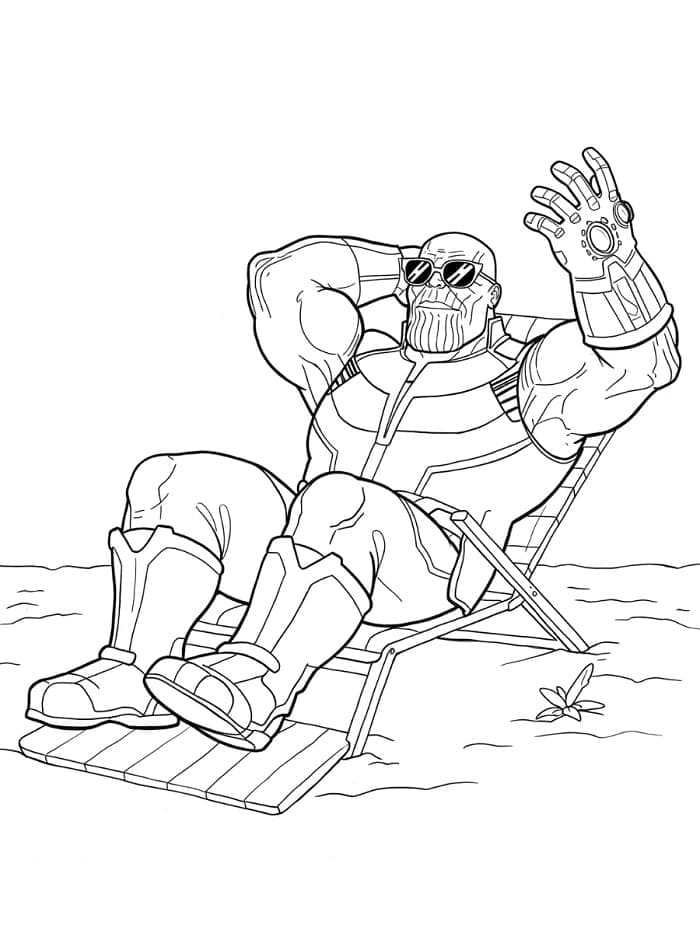 Úžasný Thanos omalovánka