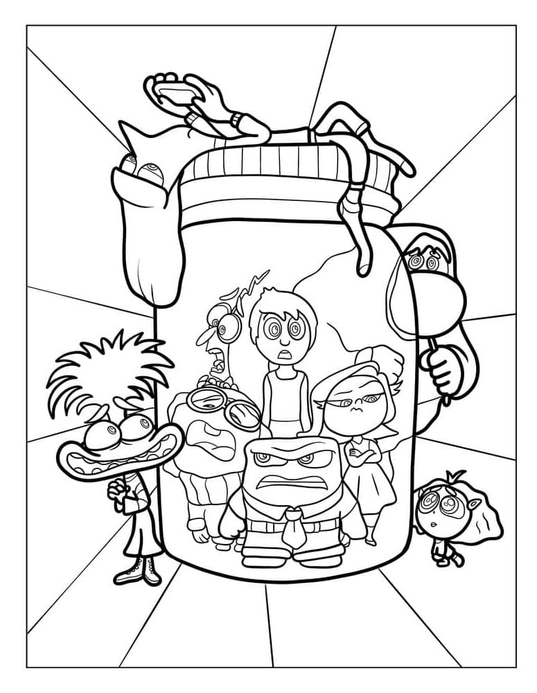 V hlavě 2 Obrázek omalovánka