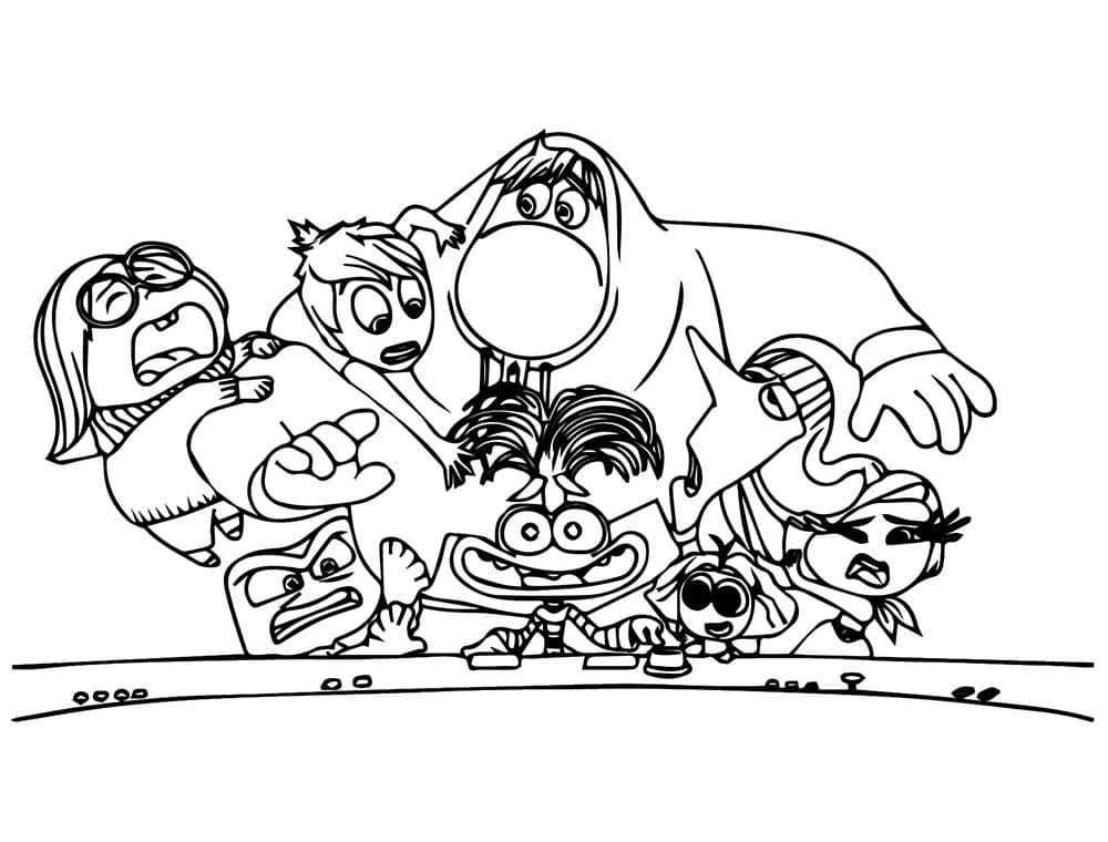 V hlavě 2 Zdarma omalovánka