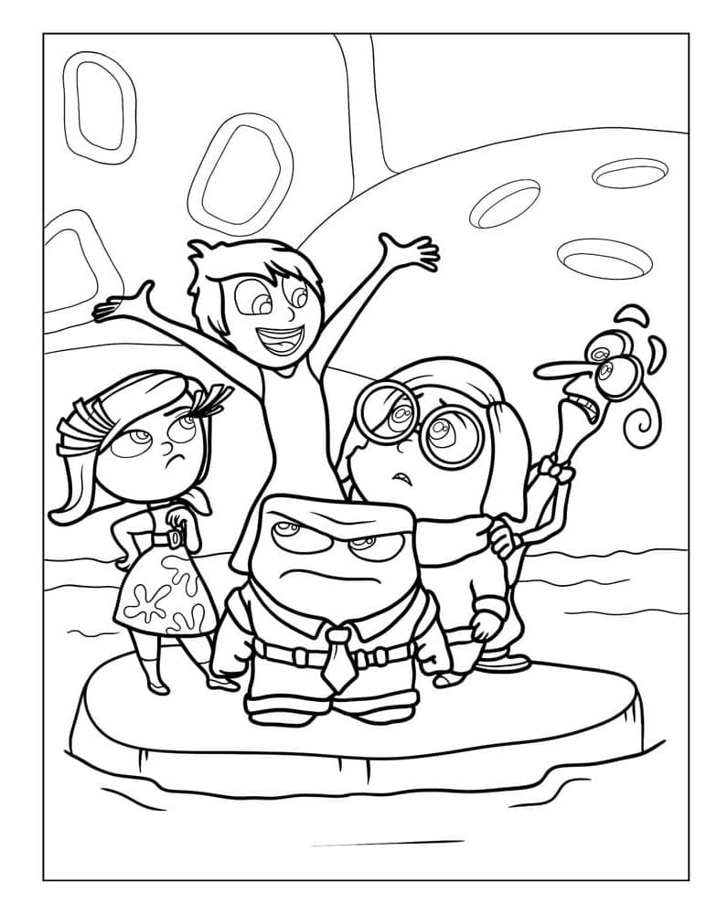 V hlavě 2 pro 5leté Děti omalovánka