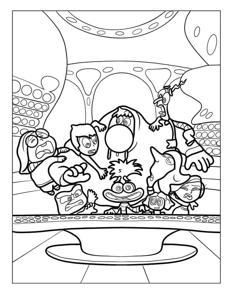 V hlavě 2 pro 6leté Děti omalovánka