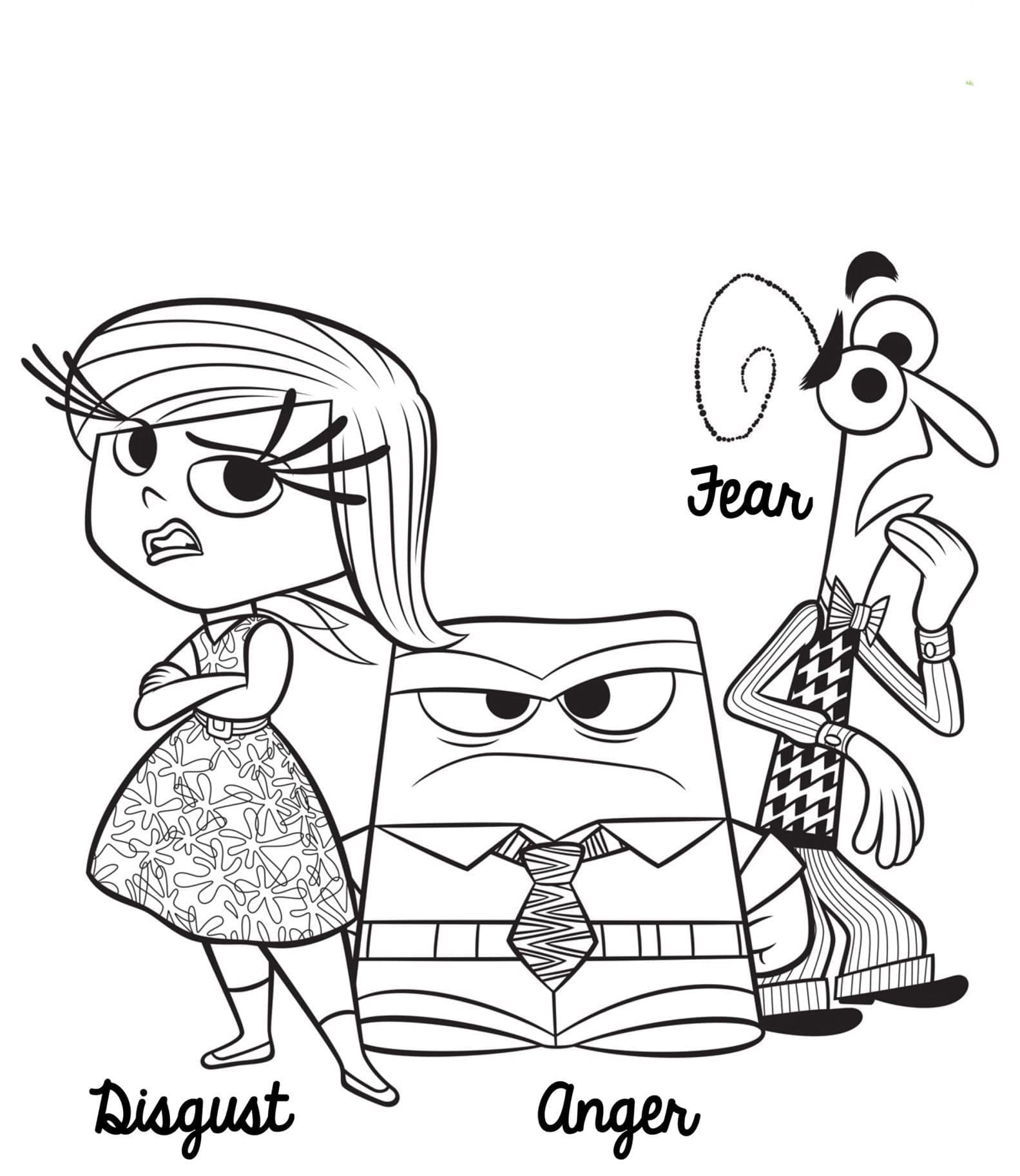 V hlavě Disney omalovánka