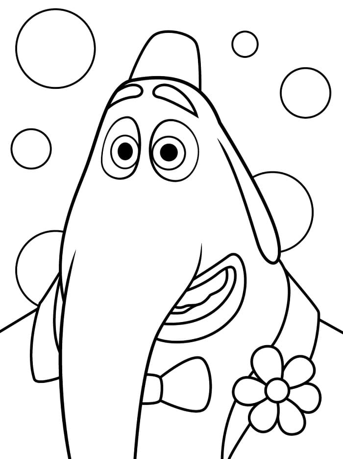 V hlavě Kreslený omalovánka