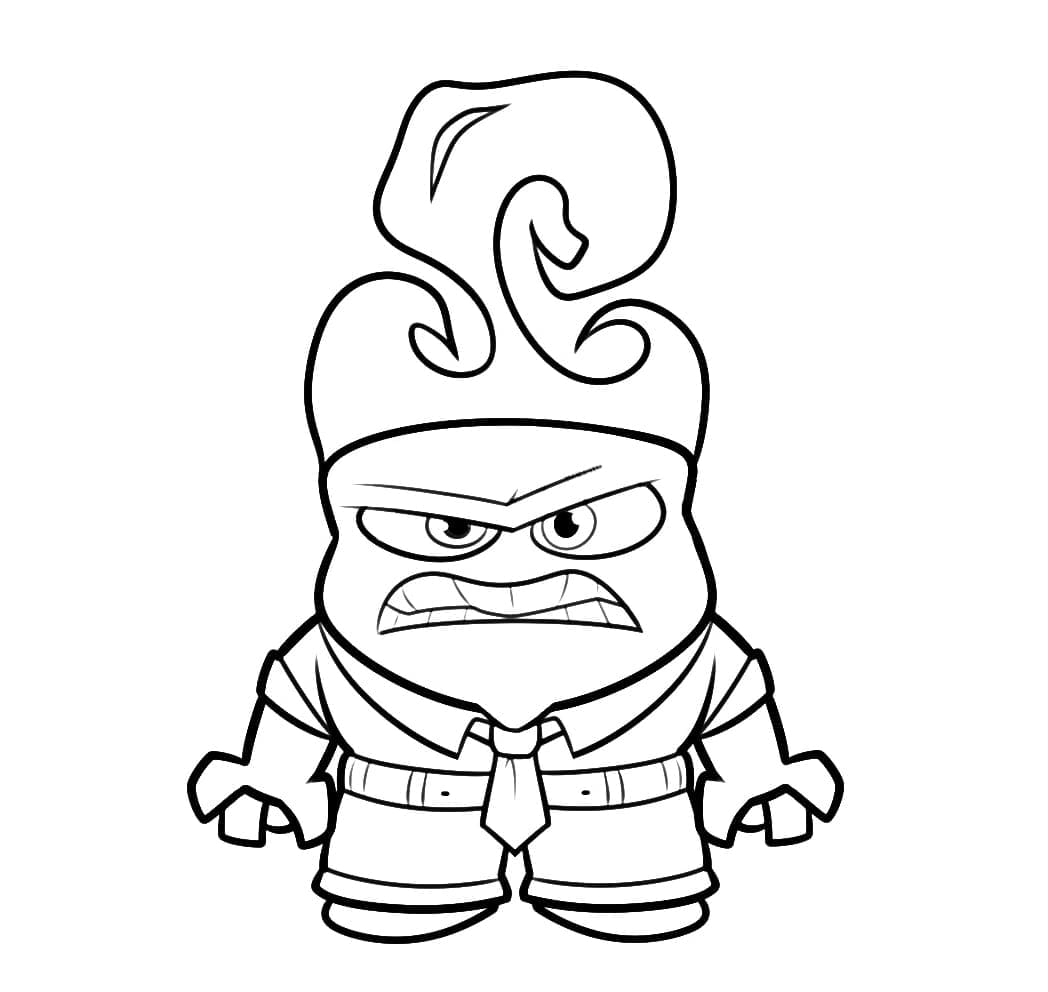 V hlavě Tisknutelný pro Děti omalovánka