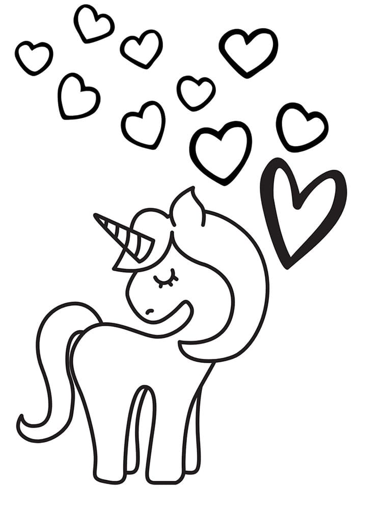 Valentýn pro 2leté Děti omalovánka