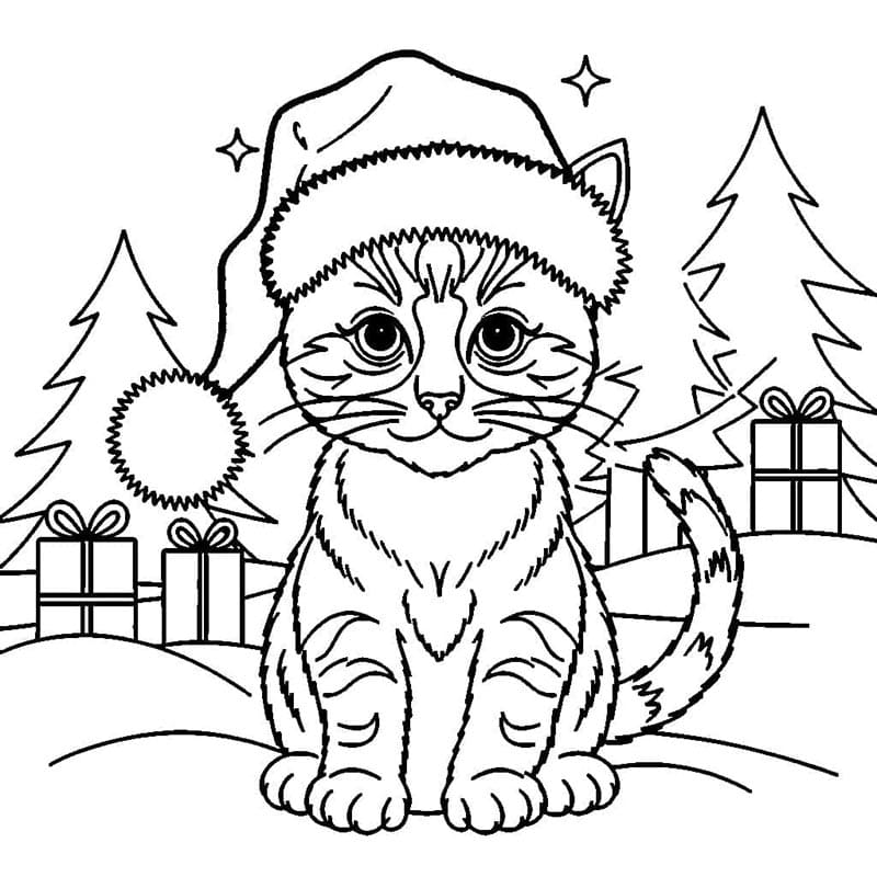 Vánoce (8) omalovánka