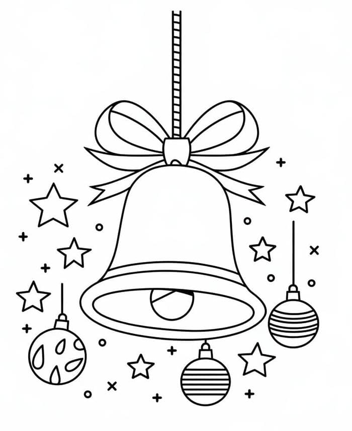 Vánoce (9) omalovánka