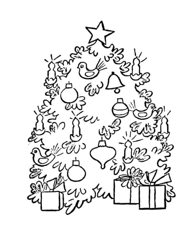 Vánoční Strom (5) omalovánka