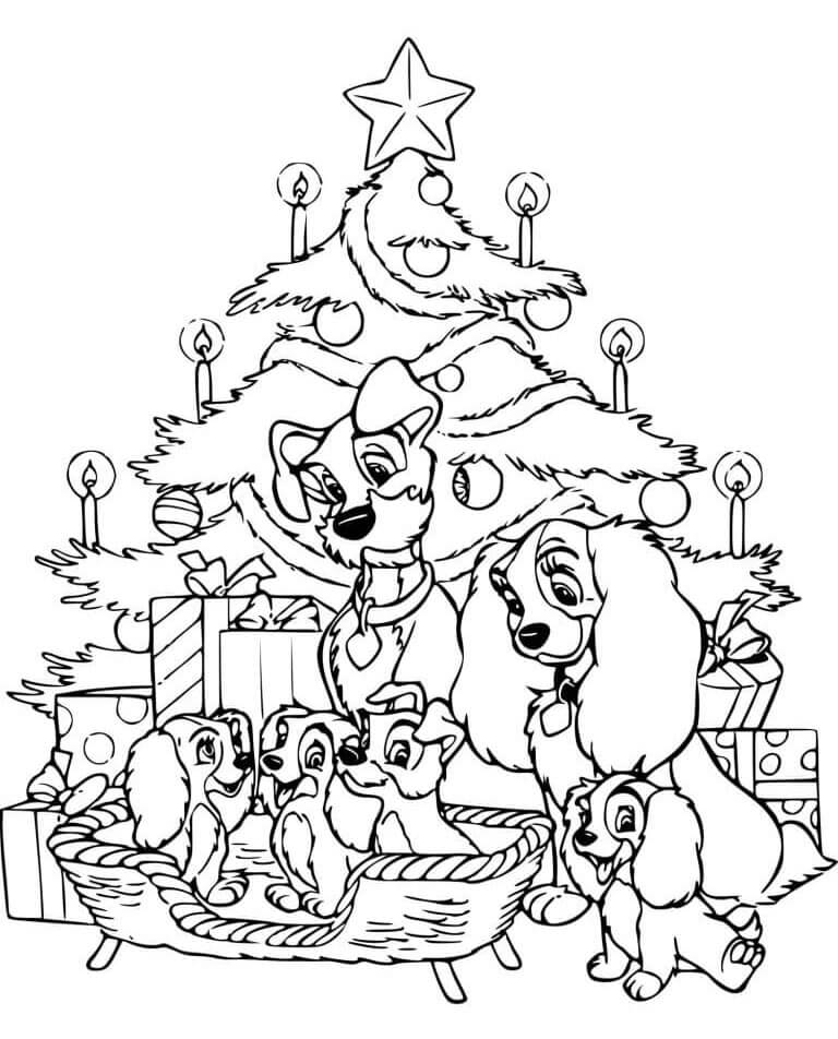 Vánoční Strom (9) omalovánka