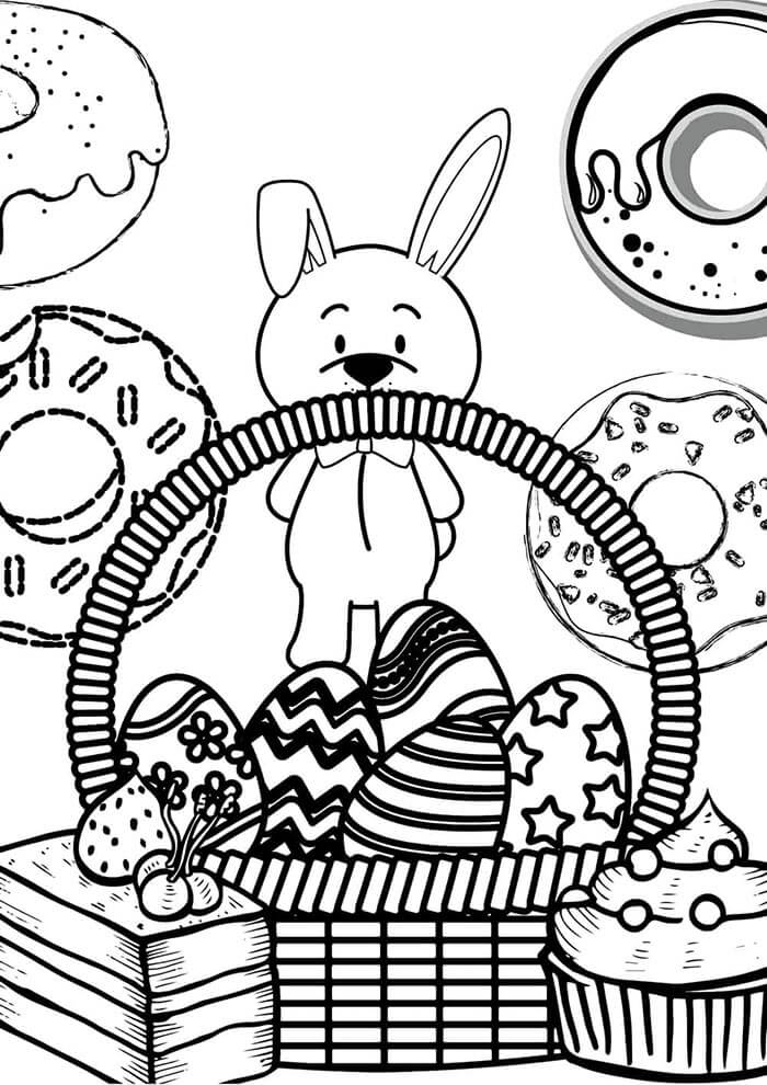 Velikonoce Zdarma Tisknutelné omalovánka