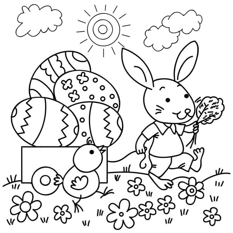 Velikonoce omalovánky
