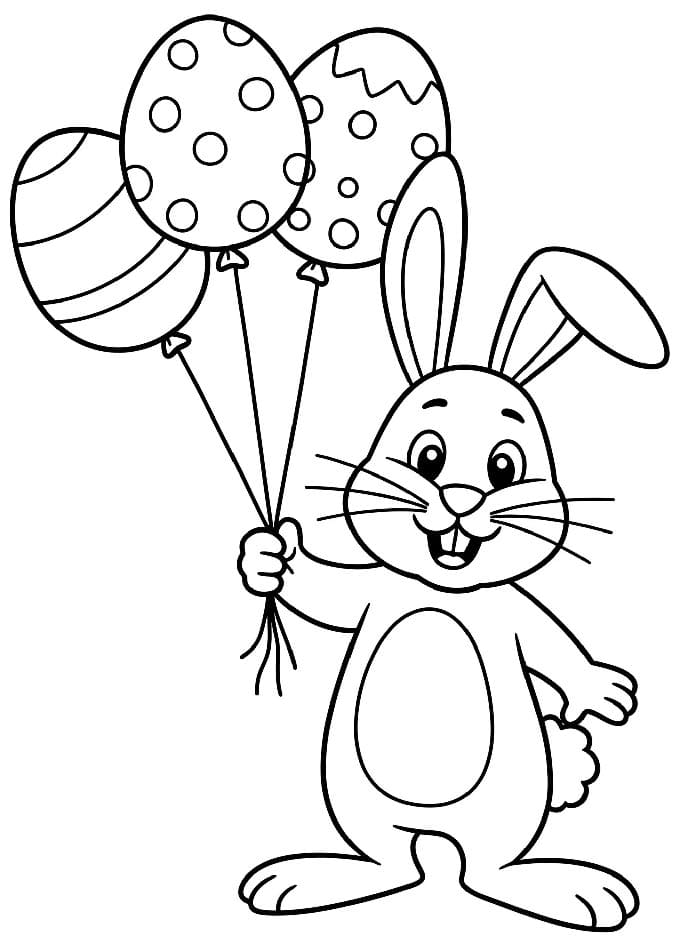 Velikonoční Zajíček (1) omalovánka
