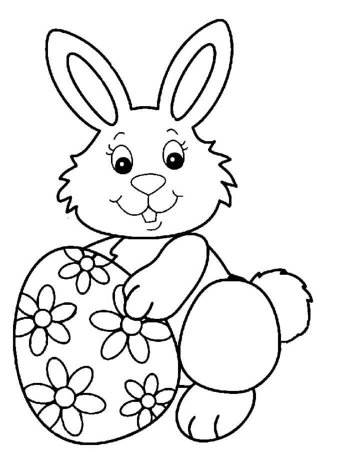 Velikonoční Zajíček (28) omalovánka