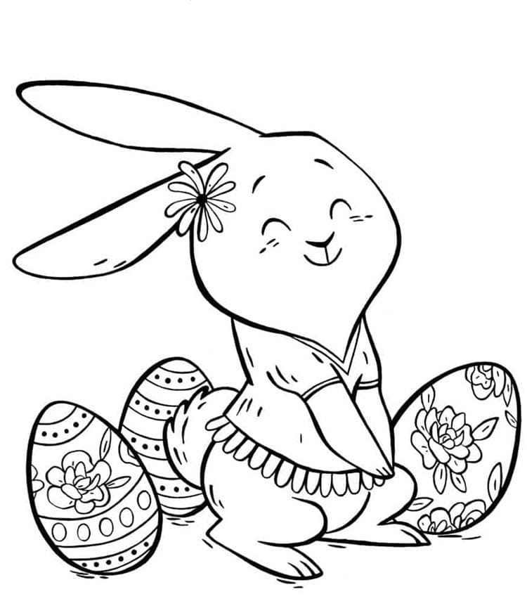 Velikonoční svátky omalovánka