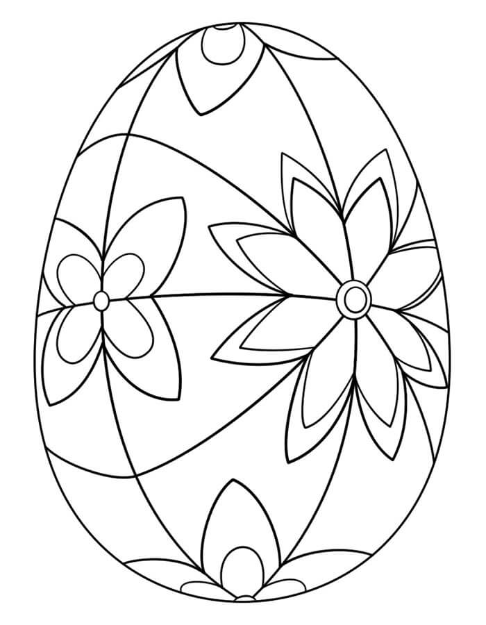 Velikonoční vajíčko Tisknutelné omalovánka
