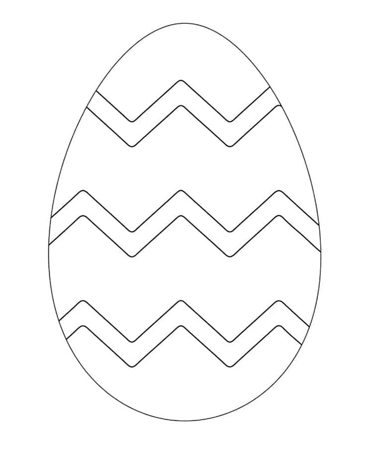 Velikonoční vajíčko Vymalovatelné pro Děti omalovánka