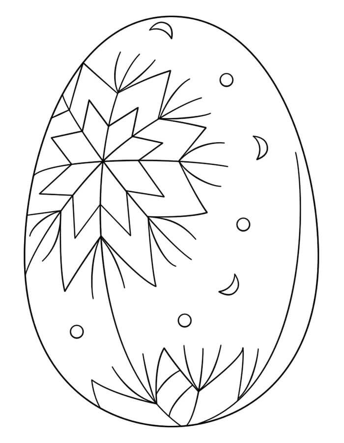 Velikonoční vajíčko Zdarma Tisknutelné omalovánka