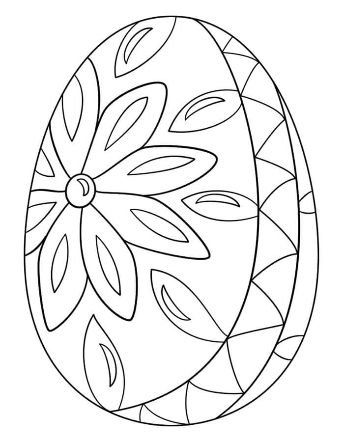 Velikonoční vajíčko k Tisku omalovánka