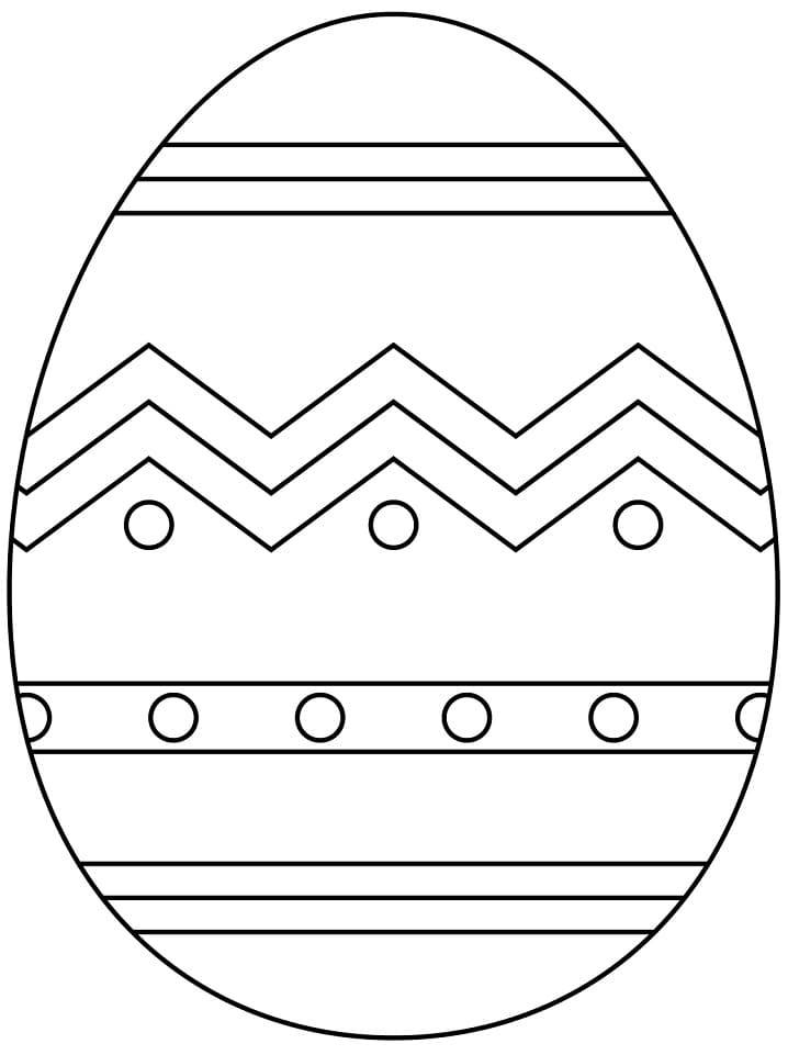 Velikonoční vajíčko omalovánka