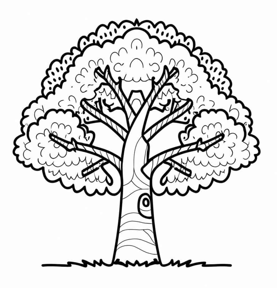 Velký Strom omalovánka