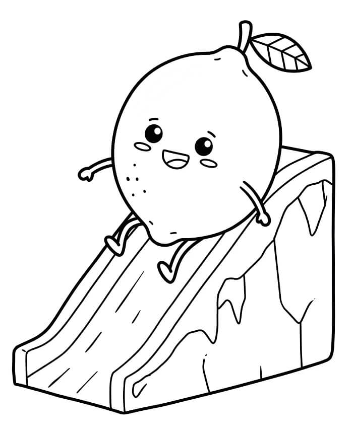 Velmi Jednoduchý Citrón omalovánka