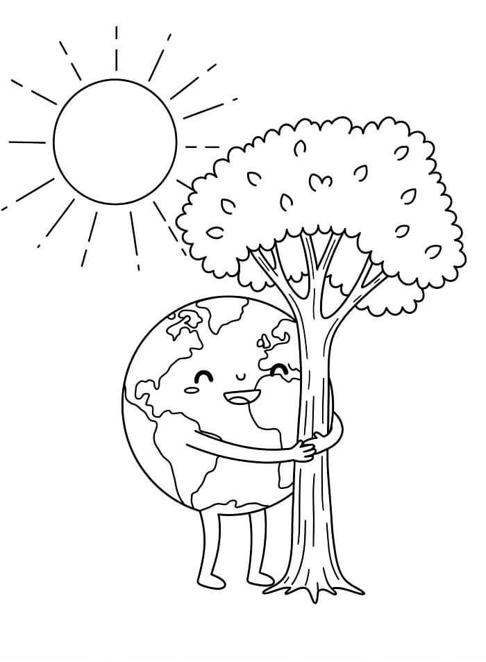 Velmi Snadná Země omalovánka