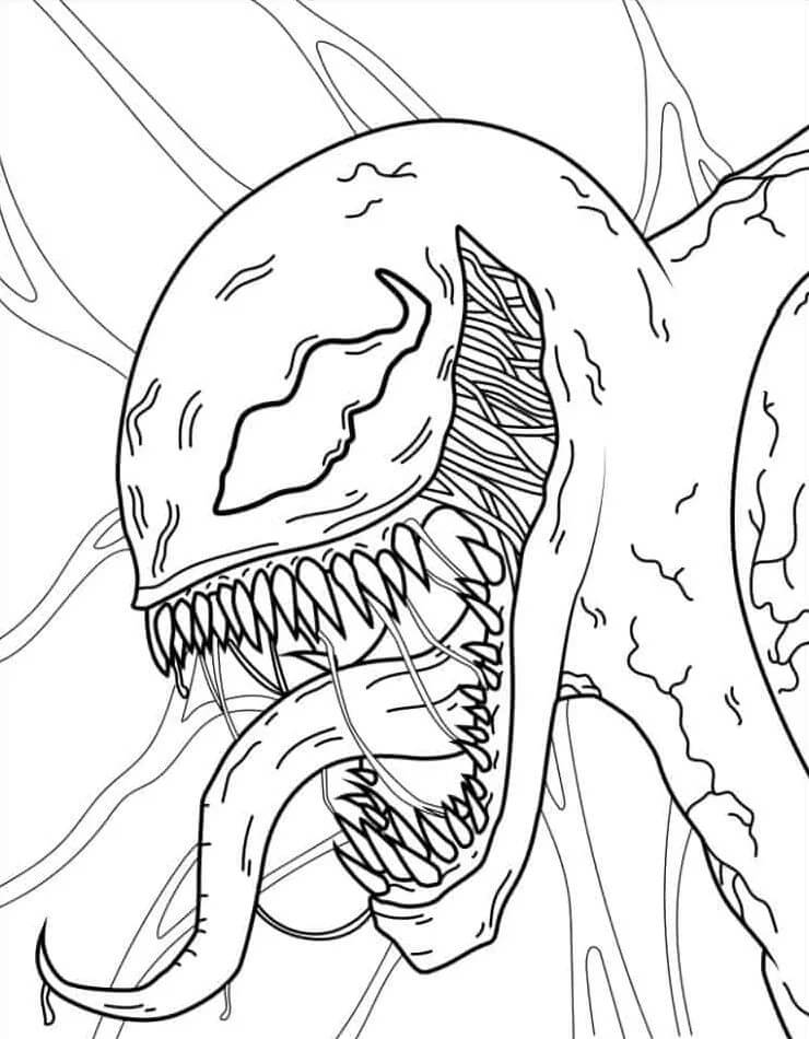 Venom Tisknutelný pro Děti omalovánka