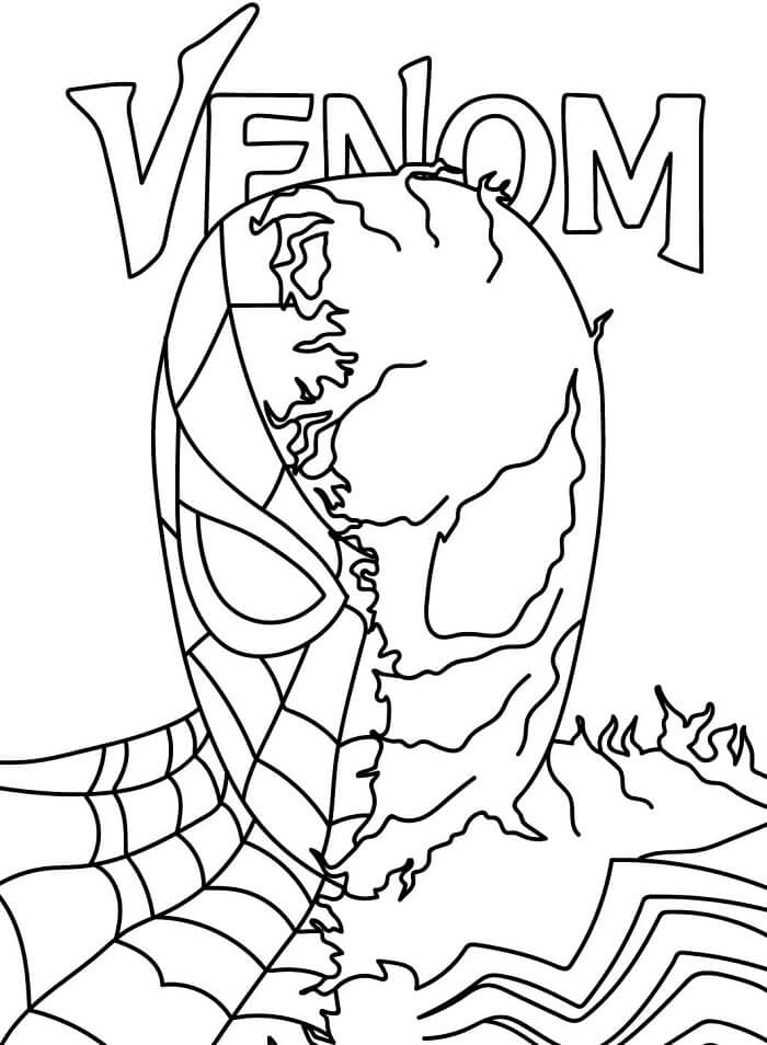 Venom Zdarma Vymalovatelné Obrázek omalovánka