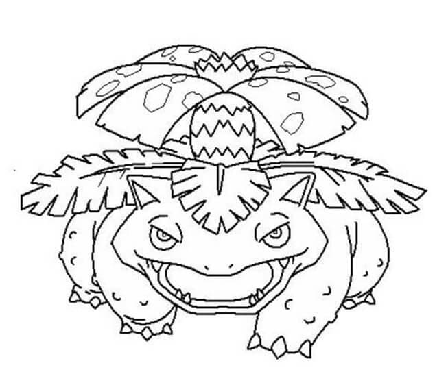 Venusaur Pokemon omalovánka