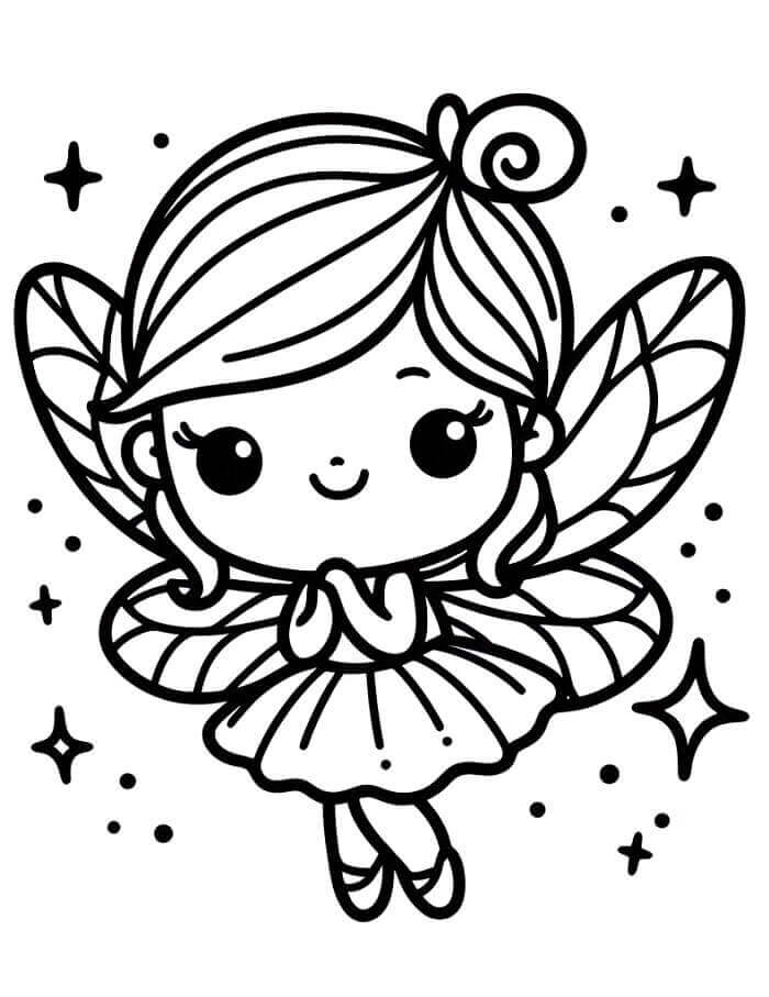 Veselá Víla omalovánka