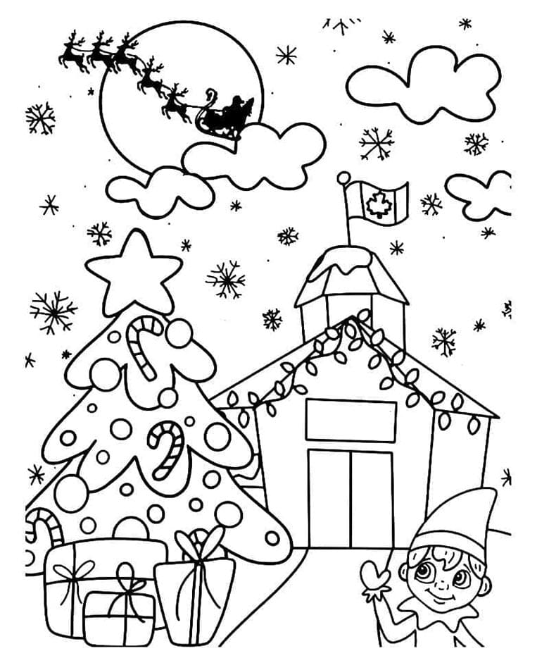 Vánoce omalovánky