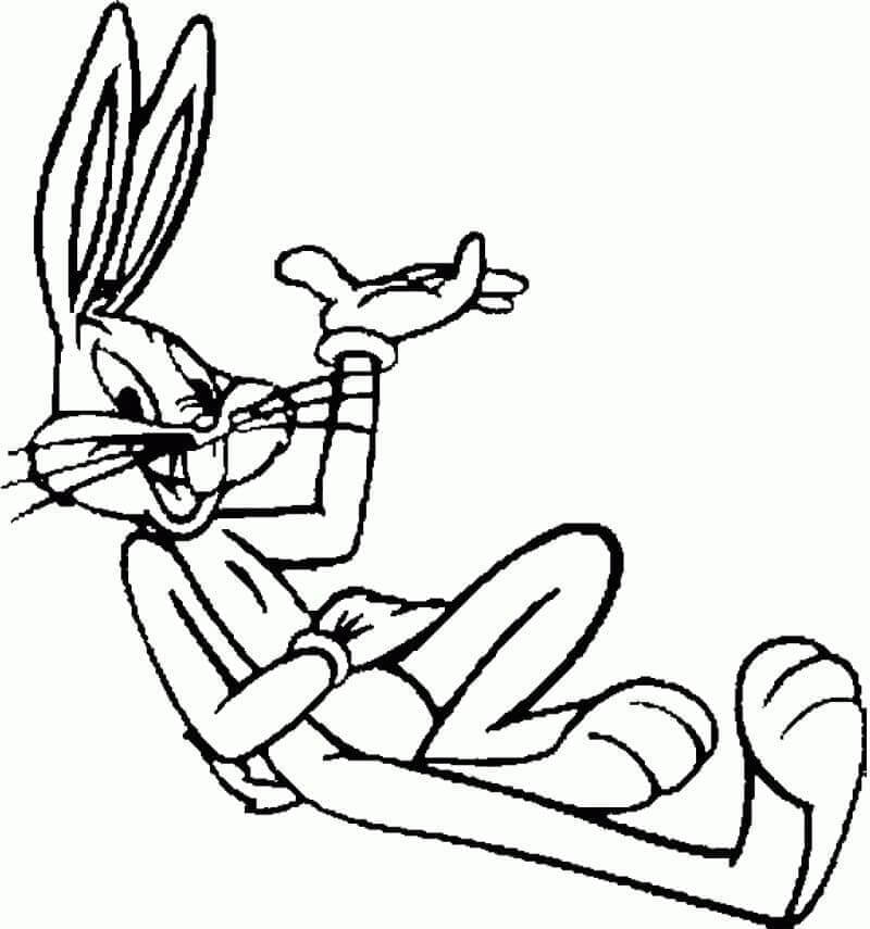 Veselý Bugs Bunny omalovánka