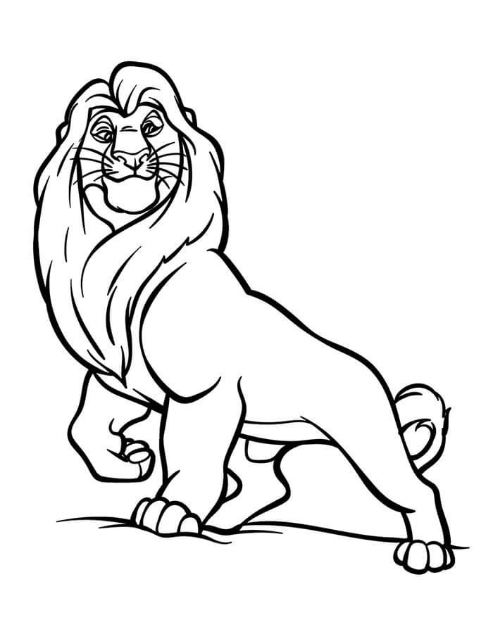 Lví Král omalovánky