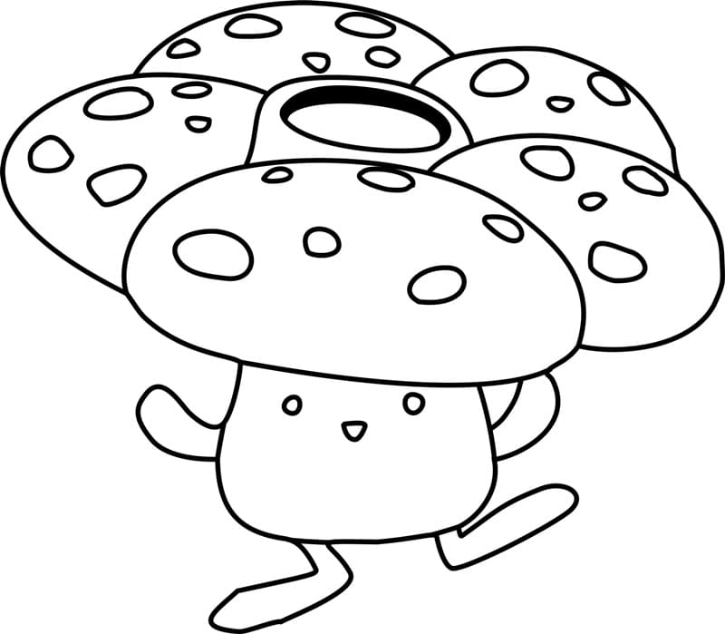 Vileplume Pokemon omalovánka