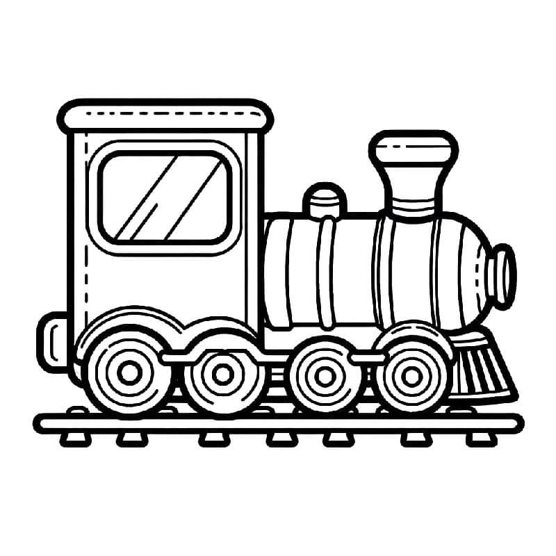Vlak Tisknutelný Zdarma omalovánka