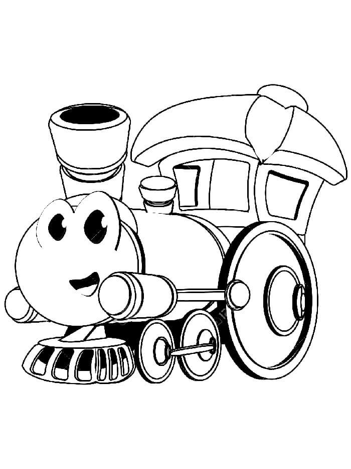 Vlak k Tisku omalovánka