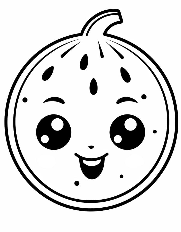 Vodní Meloun (1) omalovánka