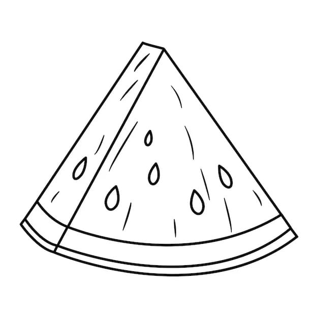 Vodní Meloun (3) omalovánka