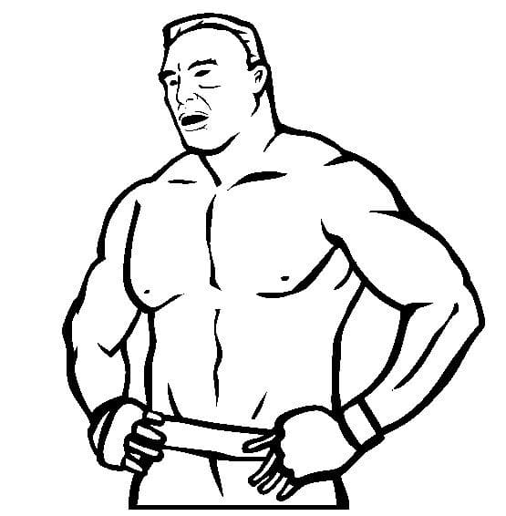 WWE Vymalovatelné pro Děti omalovánka