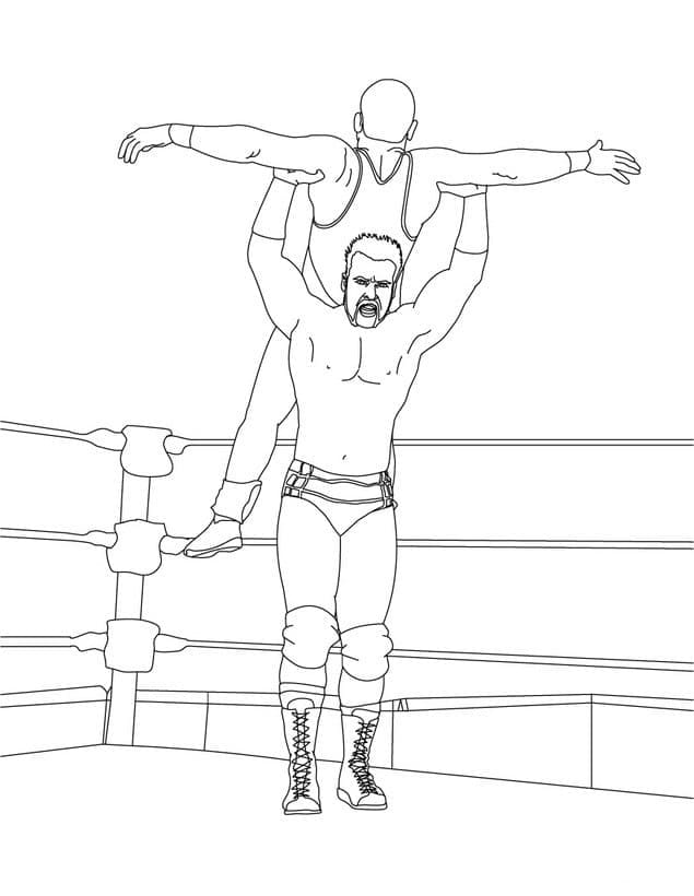 WWE pro 2leté Děti omalovánka