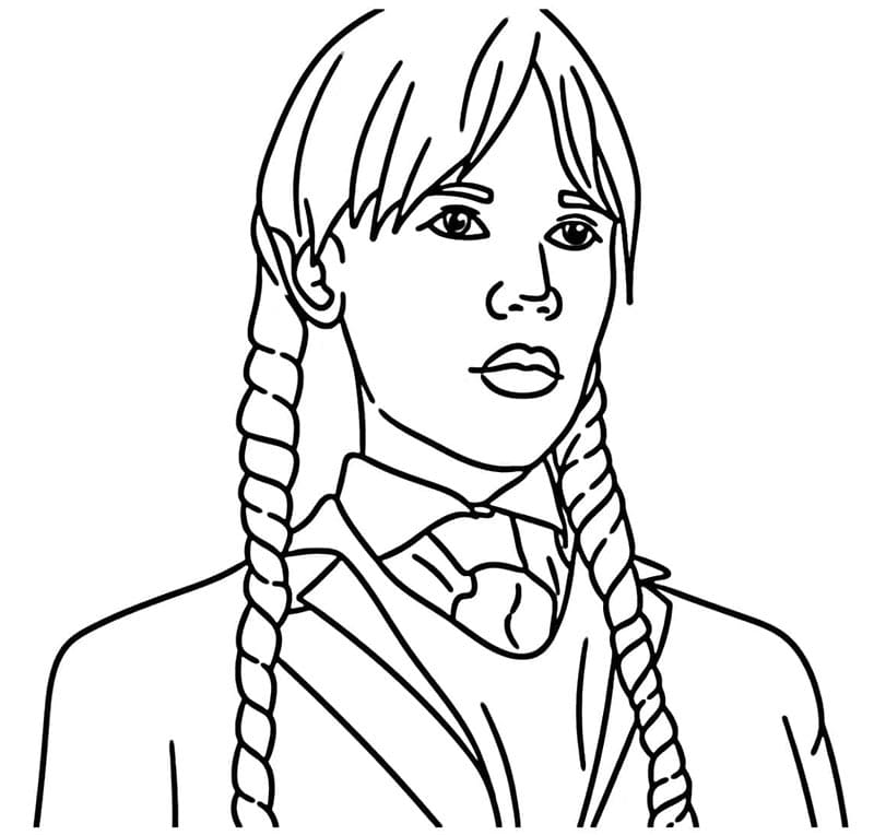 Wednesday omalovánky