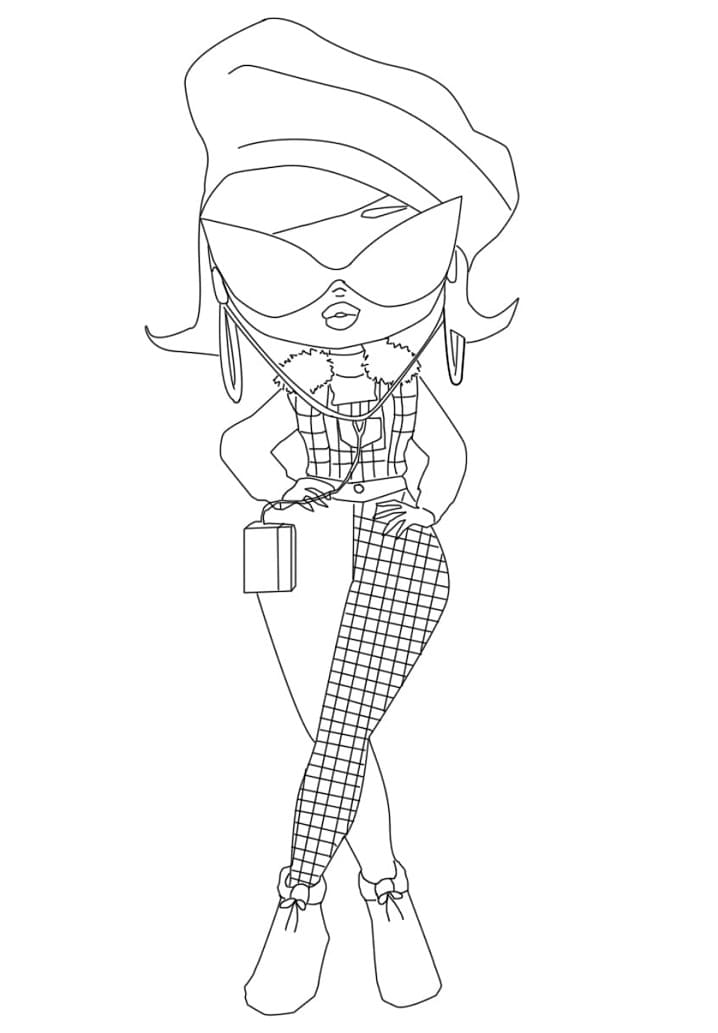 Winter Chill Camp Cutie LOL OMG omalovánka