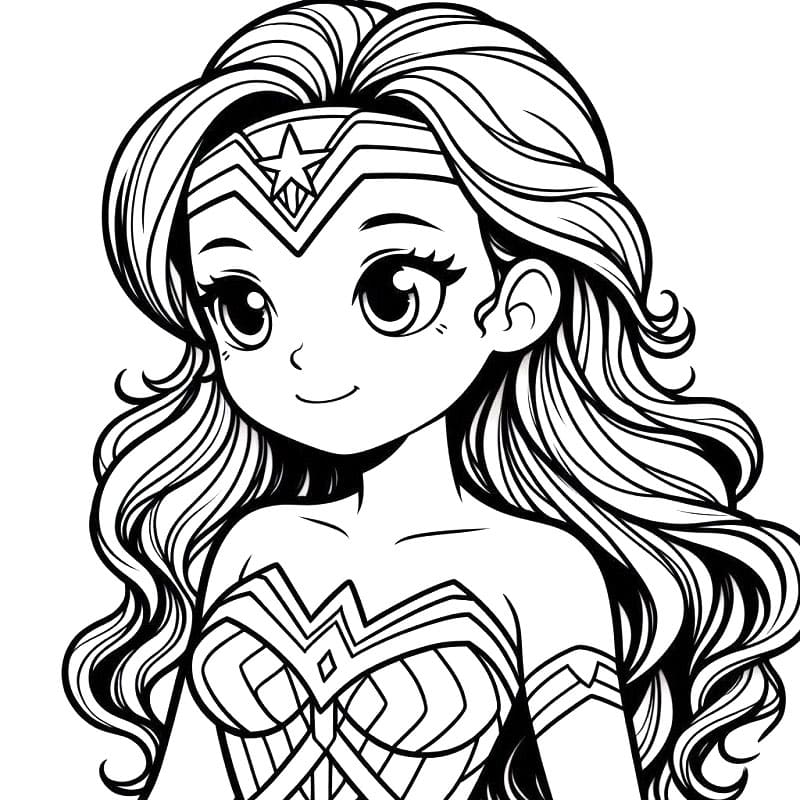 Wonder Woman (1) omalovánka