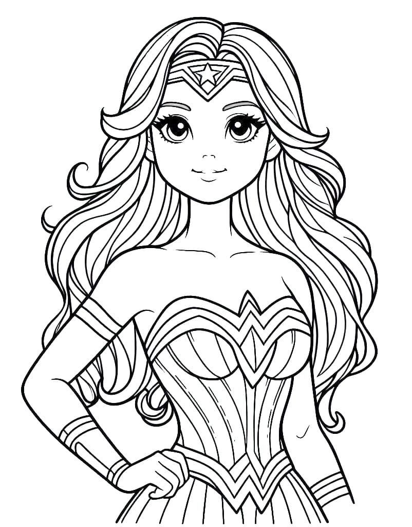 Wonder Woman (2) omalovánka