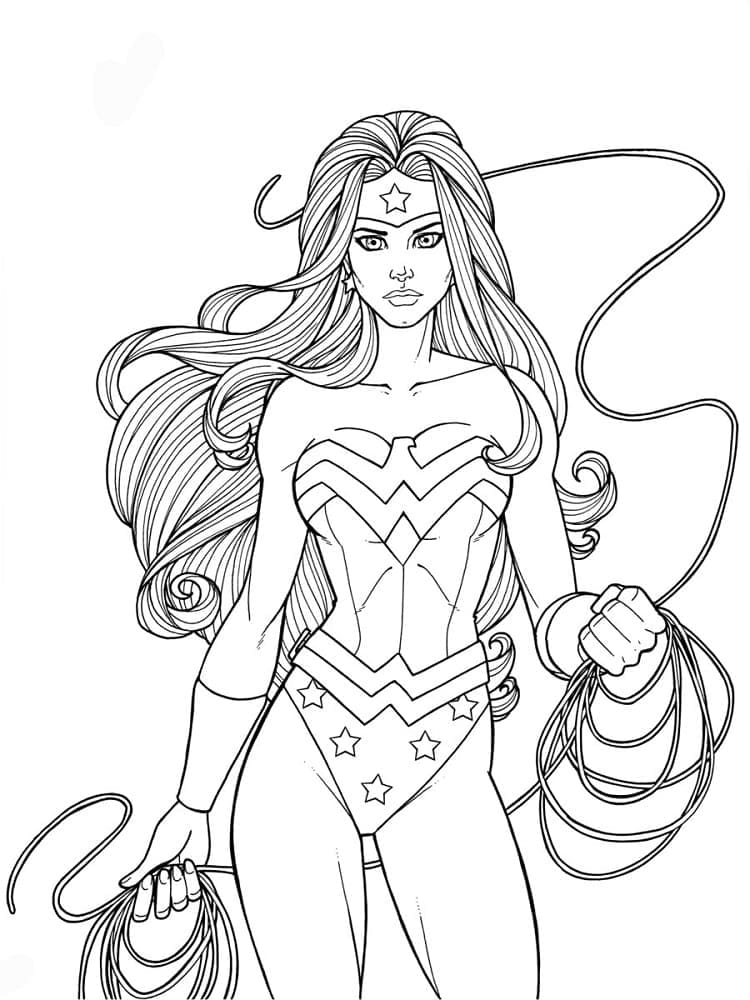 Wonder Woman DC omalovánka