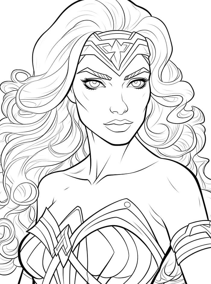 Wonder Woman Superhrdinka omalovánka